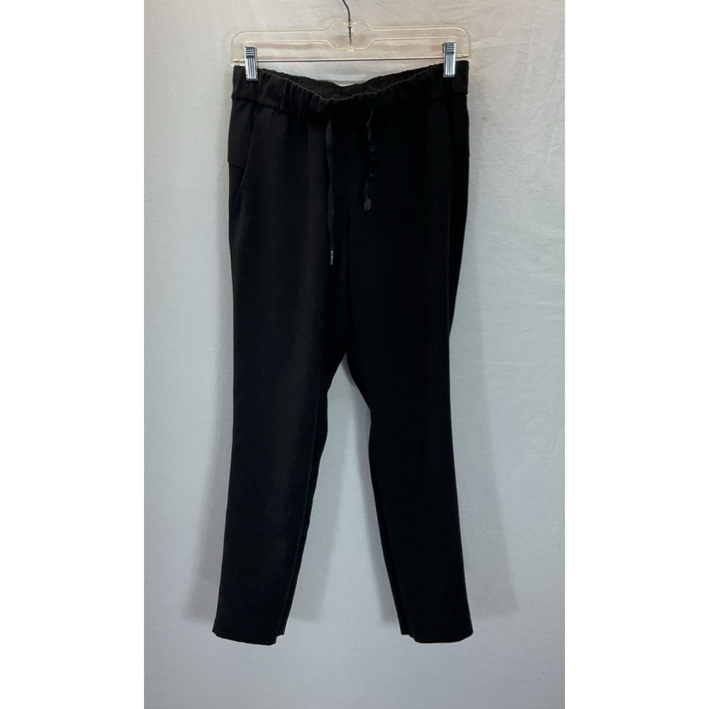 Lululemon On The Fly Pant Womens Sz 6 Black 27" Inseam Drawstring Pockets casual